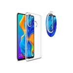 Kvy Huawei P30 Lite Kamera Korumalı Süper Silikon Kılıf - Şeffaf