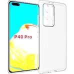 Kvy Huawei P40 Pro Kamera Korumalı Süper Silikon Şeffaf Kılıf