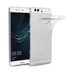 Kvy Huawei P9 Kamera Korumalı Süper Silikon Şeffaf Kılıf