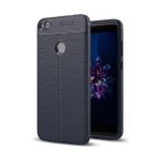 Kvy Huawei P9 Lite Mini Deri Görünümlü Lux Niss Silikon Kılıf - Lacivert