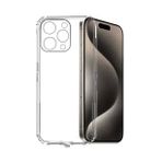 Kvy iPhone 15 Pro Max Kamera Korumalı Süper Silikon Şeffaf Kılıf