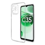 Kvy Realme C35 Kamera Korumalı Süper Silikon Şeffaf Kılıf