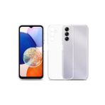 Kvy Samsung Galaxy A14 Kamera Korumalı Süper Silikon Şeffaf Kılıf
