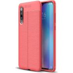 Kvy Samsung Galaxy A30S Deri Görünümlü Lux Niss Silikon Kılıf - Kırmızı