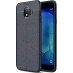 Kvy Samsung Galaxy J6 Deri Görünümlü Lux Niss Silikon Kılıf - Lacivert