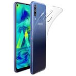 Kvy Samsung Galaxy M40 Kamera Korumalı Süper Silikon Şeffaf Kılıf