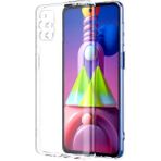 Kvy Samsung Galaxy M51 Kamera Korumalı Süper Silikon Kılıf - Şeffaf