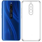 Kvy Xiaomi Redmi 8 Kamera Korumalı Süper Silikon Şeffaf Kılıf
