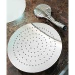 Kwc Yuvarlak Duş Başlığı Ankastre - Tavandan ( 24 cm ) El Duşu Dahil Tam Set . Yağmur Akışlı Aqurain - Krom