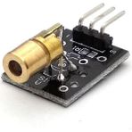 KY-008 Kırmızı Pointer Lazer 650NM Nokta Lazer Diyot Modül 3V 5V Yüksek Performanslı