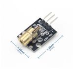 KY-008 Nokta Lazer Diyot Modül 3V 5V 650nm Kırmızı Pointer Lazer