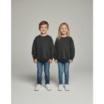 Kyex Kids Unisex Çocuk Antrasit Bisiklet Yaka Basic Sweatshirt - %100 Pamuklu Yumuşak Dokuma - 9 - 10 Yaş