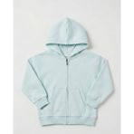 Kyex Kids Unisex Çocuk Buz Mavisi Fermuarlı Kapüşonlu Sweatshirt-Okul ve Günlük Için En Rahat Basic Hırka - 4 - 5 Yaş