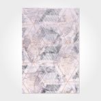 Kylee Gri Geometrik Modern Geometrik Etnik Desenli Boho Makinada Yıkanabilir Hafif Hav Toz Vermez Leke Tutmaz Kaymaz Taban Dijital Makine Baskı Halı Oturma Odası Salon Yolluk Koridor Mutfak Halısı