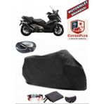 Kymco Ak 550 Branda Siyah Arka Çanta Uyumlu(Topcase) Motosiket Brandası Motor Örtüsü Çadır Su Geçirmez Motosiklet Kılıfı Motor Brandası,lastikli,taşıma Torbalı