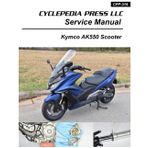 Kymco AK550 Cyclepedia Printed Scooter Service Manual
