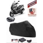 Kymco Downtown 250I Branda Siyah Arka Çanta Uyumlu(Topcase) Motosiket Brandası Motor Örtüsü Çadır Su Geçirmez Motosiklet Kılıfı Motor Brandası,lastikli,taşıma Torbalı
