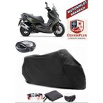 Kymco Dt X360 Branda Siyah Arka Çanta Uyumlu(Topcase) Motosiket Brandası Motor Örtüsü Çadır Su Geçirmez Motosiklet Kılıfı Motor Brandası,lastikli,taşıma Torbalı