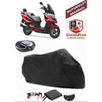 Kymco Grand Dink 250I Branda Siyah Arka Çanta Uyumlu(Topcase) Motosiket Brandası Motor Örtüsü Çadır Su Geçirmez Motosiklet Kılıfı Motor Brandası,lastikli,taşıma Torbalı