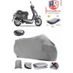 Kymco Movie Xl 125 Arka Çanta Uyumlu (Gri) Motorsiket Brandası Motor Örtüsü Çadır Su Geçirmez Motosiklet Kılıfı Motor Brandası - Gri- Arka Çanta UYUMLU