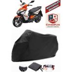 Kymco Super 8 125 Branda Siyah Motosiket Brandası Motor Örtüsü Çadır Su Geçirmez Motosiklet Kılıfı Motor Brandası,lastikli,taşıma Torbalı - Arka Çanta UYUMSUZ