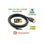 KYNC 8k Displayport Dp Kablo 1080p@ 360hz, 2k@ 240hz, 4k@ 144hz, 8k@ 60hz V1.4 Sinema Oyuncu