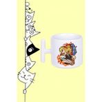 kyojuro Rengoku Karakter Anime Demon Slayer Tasarım Baskılı Beyaz T Sap Kupa Bardak - 250 ml