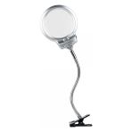 Kyops -2.5X130 mm 5X24 mm LED Aydınlatmalı Büyüteç,masa Üstü Metal Hortum MANDALLI-MG15124-C ( Lisinya )