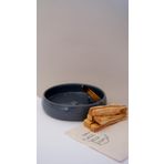 Kyphi Natural El Yapımı Seramik Tütsülük ve 40gr Palo Santo Ağaç Tütsü Seti - (Siva(Gri) El Yapımı Seramik Tütsülük ve 40gr Palo Santo Ağaç Tütsü Seti)