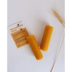 Kyphi Natural Hand-Bee 2'li Balmumu Mum Seti (10X3 Cm) - Sarı - 2 Adet