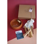Kyphi Natural Kamen El Yapımı Seramik Tütsülük Ve 40gr Palo Santo Ağaç Tütsü