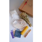 Kyphi Natural Macabeli Enerji Seti-Üzerlik(Nazarotu) Tütsü, Deniz Kabuğu, Palo Santo, Balmumu, Kese İçinde Tuzu