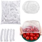 Kyrotech 100’LÜ Yeniden Kullanılabilir Elastik Plastik Kase Kapakları – Şeffaf, 12X30 Cm, Hava Geçir - 12 x 30 cm