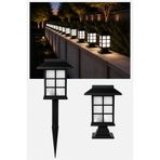 Kyrotech 15W Solar Bahçe Lambası, 2’si 1 Arada Set Üstü ve Kazıklı Kullanım, Retro Dış Mekan Peyzaj Aydınlatması, IP65 Su Geçirmez Sensörlü Solar Çim Lambası, Led Balkon Veranda Bahçe Yolu Aydınlatma