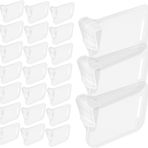 Kyrotech 20'li Buzdolabı Bölücü Klips Seti – Raf Düzenleyici Ayırıcı Klips – Kompakt ve Görünmez Organizer – Buzdolabı, Çekmece, Saklama Kutusu için Pratik Tak-Çıkar Bölücüler