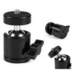 Kyrotech 360° Döner Mafsallı Vida Adaptörü – 1/4" Bağlantı Uyumlu Tripod ve Monopod Aksesuarı, Kamera, Akıllı Telefon, GoPro, Mikrofon, LED Işık, Video Monitör ile Uyumlu Montaj Parçası