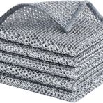 Kyrotech 5 Adet Tel Temizlik Bezi – 20x20 cm Paslanmaz Metal Tel Temizlik Süngeri – Islak ve Kuru Kullanıma Uygun, Çizmeden Temizleyen Çok Amaçlı Tel Bez – Tencere, Tepsi, Fırın, Lavabo Temizliği için