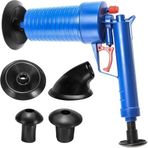 Kyrotech Basınçlı Hava Gider Açıcı Tabanca, 4 Kauçuk Adaptörlü, Kimyasalsız Mekanik Pompalı Boru Temizleyici, 3,5 Bar Yüksek Basınçlı, Tuvalet, Lavabo, Duş ve Mutfak Giderleri İçin Uygundur