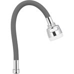Kyrotech Esnek Silikon Musluk Başlığı 43 cm, Kıvrılabilir Uzatma Hortumu, 360 Oynar Başlık, 2 Fonksiyonlu Su Akışı Duş VE Düz, Su Tasarruflu Musluk Aparatı, Mutfak ve Lavabo Uyumlu, Kolay Montaj Gri