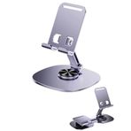 Kyrotech Metal Alüminyum 360 Derece Dönebilen Yk Design Masa Üstü Telefon Tutucu, Yüksekliği Ayarlanabilir, Profosyonel Kullanıma Uygun, Darbelere Dayanıklı, Tüm Telefonlara Uyumludur