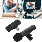 Kyrotech Profesyonel Type-c Yaka Mikrofonu, Akıllı Telefon için Kablosuz Yaka Mikrofonu, Tak Çalıştır, Kayıt, Canlı Yayın, YouTube, TikTok, Facebook, Gürültü Azaltma, Otomatik Senkronizasyon
