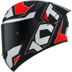 Kyt Tt-Course Kask Electron Mat Gri/kırmızı Tam Kapalı Kask