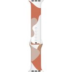 Kyver Apple Watch Seri 10 46MM, Seri 9/8/7/6/se/5/4/3 Desenli Silikon Kordon 45MM 44MM 42MM Uyumlu Çöl Kumu-Gri