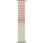 Kyver Apple Watch Seri 11 / 10 46MM, Seri 9/8/7/6/SE 3, Spor Loop Kordon 45MM 44MM 42MM Uyumlu - Beyaz - Kum - Pembe