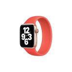 Kyver Apple Watch Seri 7/6/SE/5/4/3 Turuncu 41 mm 40 mm 38 mm Uyumlu Solo Loop Kordon