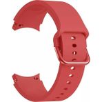 Kyver Samsung Galaxy Watch 7, 6, 5, 4, Active2 44mm, Uyumlu Silikon Kordon 20mm - Kırmızı