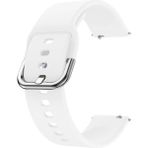 Kyver Samsung Galaxy Watch Active2 44MM Uyumlu 20MM Silikon Kordon Beyaz