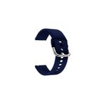 Kyver Samsung Galaxy Watch Active2 44mm Uyumlu 20mm Silikon Kordon Lacivert