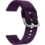 Kyver Samsung Galaxy Watch Active2 44MM Uyumlu 20MM Silikon Kordon Mor
