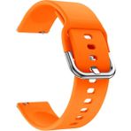 Kyver Samsung Galaxy Watch Active2 44MM Uyumlu 20MM Silikon Kordon Turuncu